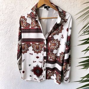Misguided satin shirt.